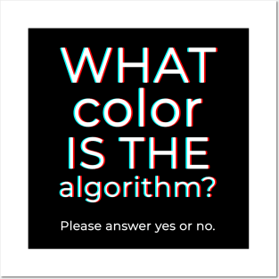 What Color Is The Algorithm? Posters and Art